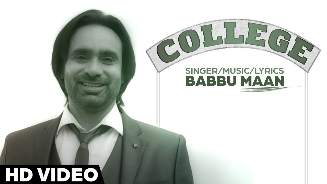 College - Babbu Maan Poster